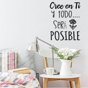 vinilo con frase de motivacion