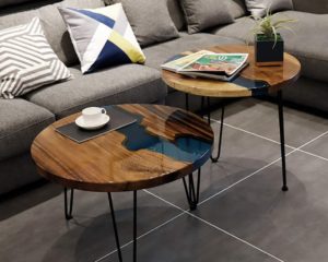 Las mejores mesas de madera con resina epoxi