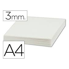 Carton Pluma Adhesivo 5mm. Blanco (pega Fotos, puzles, telas, poster) 🏅