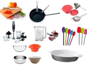  Utensilio de cocina  de diferentes materiales